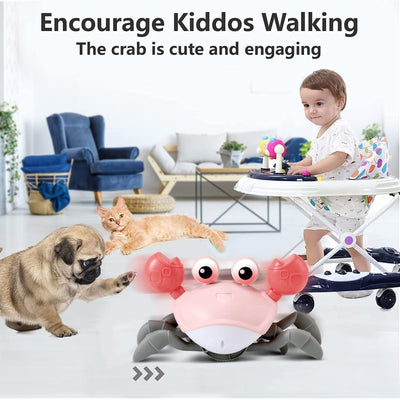 Brinquedo Musical Caranguejo Rastejante Control Future Pink - Sensores Inteligentes de Obstáculos